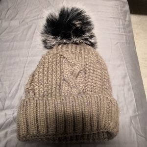 Brown hot winter hat